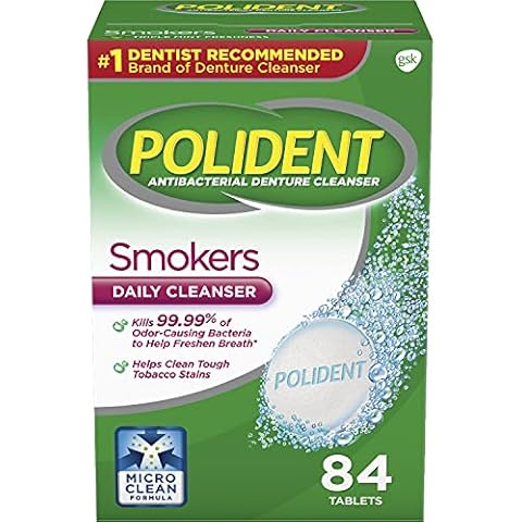 Polident Smokers Denture Cleanser, 84 Count Cover