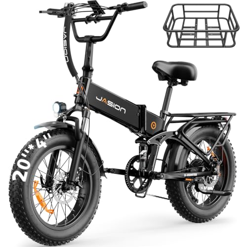 Image of Jasion X-Hunter /ST /PRO Electric Bike for Adults,1800W /1400W Peak 20''Fat Tire Foldable Ebike,Folding E Bike Up to 80 /70 Miles Range,720 /624WH Removable Battery,30 MPH E Bike,Certified by UL2849