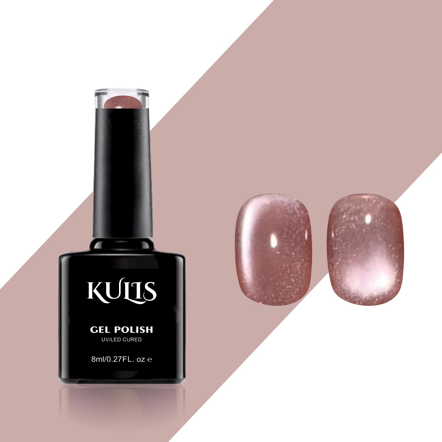 Cloud Cateye Quality & Durable Gel Nail Polish | Magnetic Effect | Long-Lasting & Chip-Resistant | UV/LED Cured | (NUTMEG, Shade 07)-image-3