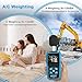 Decibel Meter, DURFICST Sound Level Meter with LCD Color Screen, 30-130dB SPL Meter with A/C Weighting, Data Hold, MAX/MIN,dB/SONE Unit,FAST/SLOW Response,for Home, Office, Factory, Noisy Neighbors