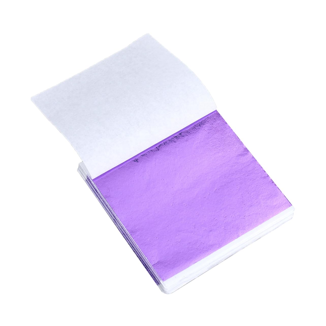 HAWILLOSCH 3sets 8x8.5cm Shiny Gold Foil Paper Sheets Purple Gold Craft Decorations Leaf Sheets for Art Gilding 50pcs*3