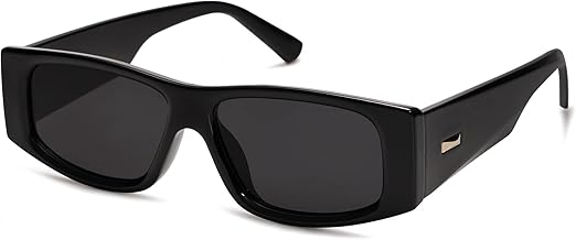 Gafas de sol polarizadas rectangulares trendy Y2K SOJOS para mujeres y hombres, gafas de diseño de moda para rave SJ2228