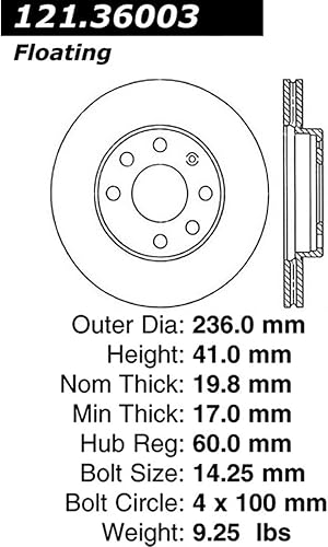 Miniatura 9 de Front Brake Pads and Rotors Brake Disc Rotors Metallic Pads Fits Chevy 1994-2010 Fits Chevy Monza 2003