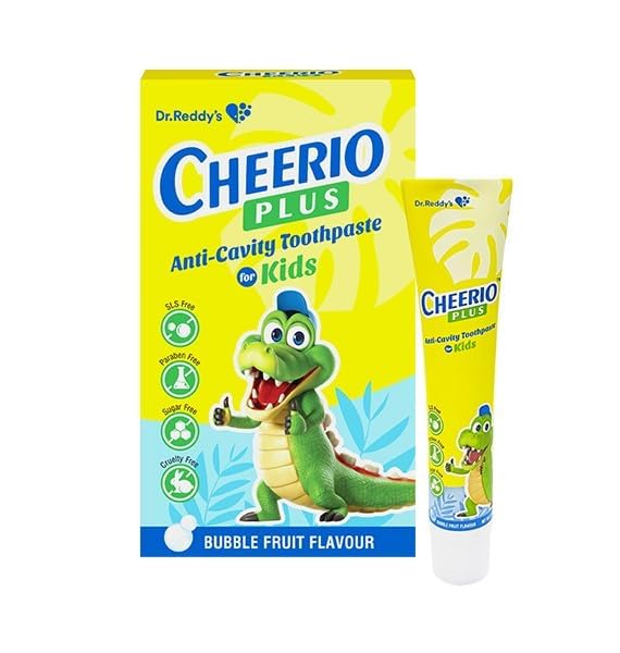 Cheerio Plus Anti Cavity Kids Toothpaste, Bubble Fruit - 75 gm-image-26