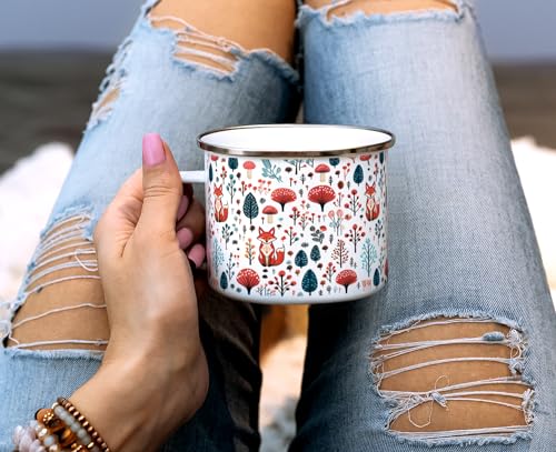 Taza de Campamento Loftipop Woodland Fox 16oz miniatura 3