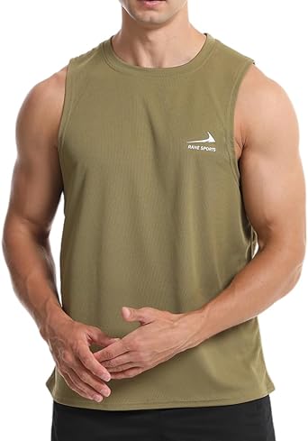 Men's Sleeveless Tank Top Running Gym Quick-Drying Vest Sports T-Shirt