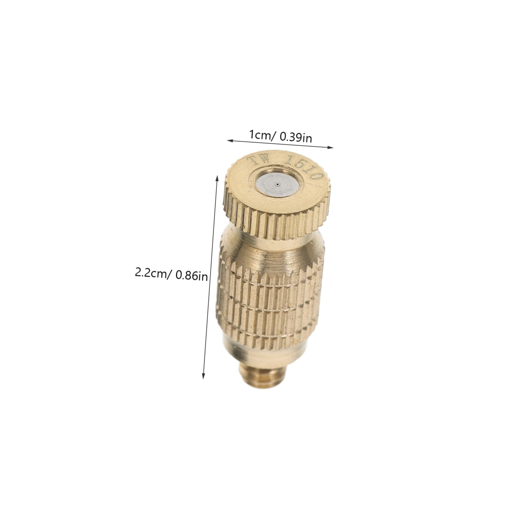 CIMAXIC Industrial Jet Fog Nozzle 10pcs High Pressure Brass Misting Nozzles for Misting System