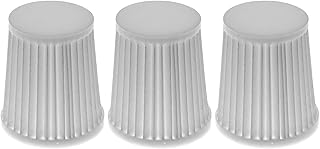 Alanmoship Filtros de aspiradora para Bosch GAS 14.4 V-LI, GAS 18 V-LI, PAS 18 LI – Paquete de 3 filtros de repuesto 1619PA5188 lavables y reutilizables, color blanco