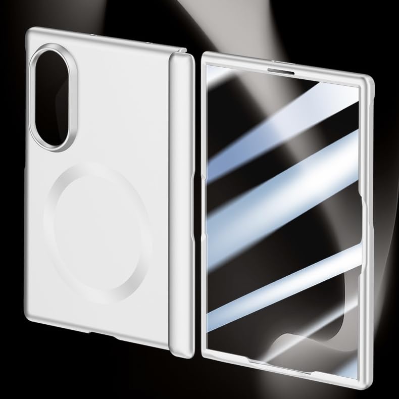 Custodia magnetica compatibile con Samsung Galaxy Z Fold 8 (nero, bobina, anti-peeping)