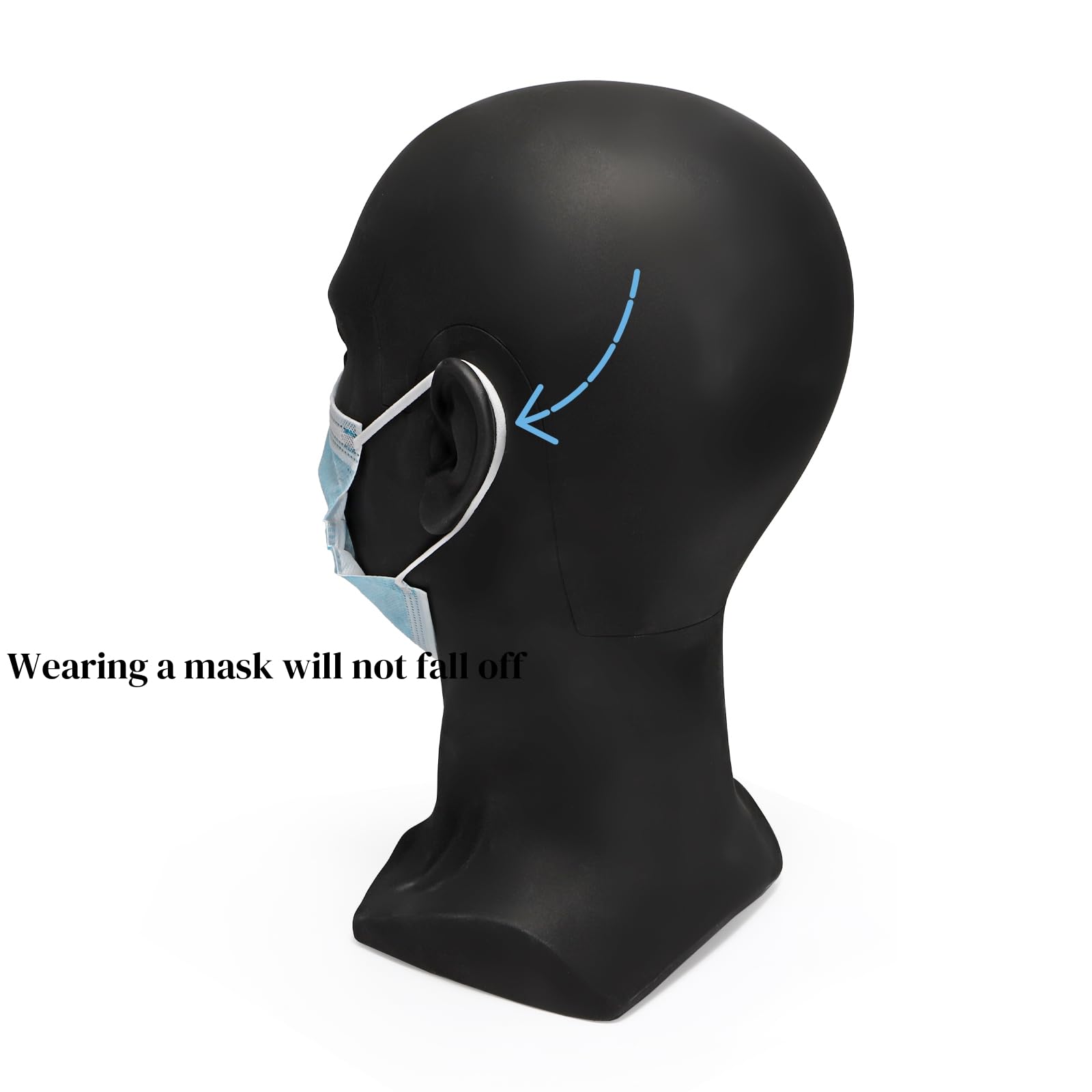 ZOOFOX Male Mannequin Head PVC Display Styling Head for Hats, Wigs and Headwear