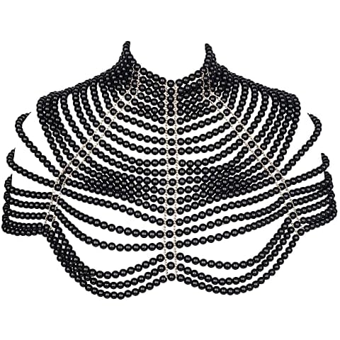 CCbodily Pearl Body Chain Bra Jewelry Cover