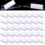 Fulmoon 100 Pcs Glass Shelf Sign Holder 3