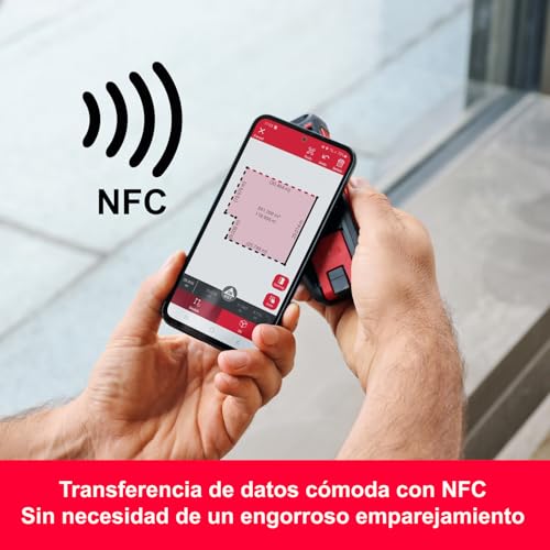 Leica DISTO D2 - Metro láser multifunción con NFC y Bluetooth (para uso de aplicaciones), pieza final desplegable (detección automática) y sensor de inclinación para mediciones en interiores - imagen 4