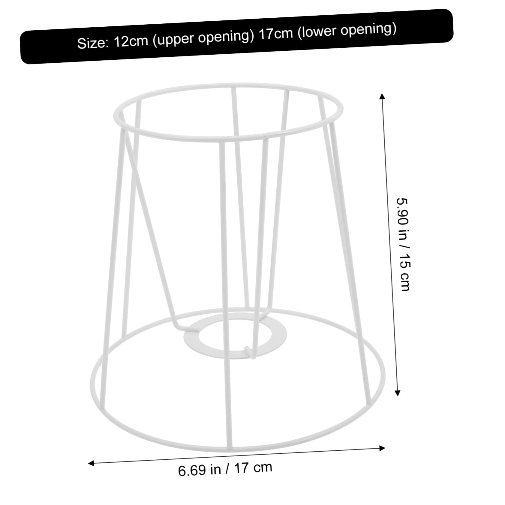 HOLIDYOYO Chandelier Lampshade Ring Wrought Iron Accessory Frame for Diy Decorative Lighting