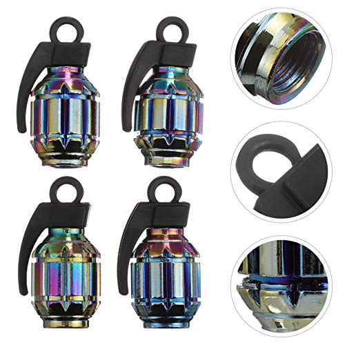 FAVOMOTO 4Pcs Tampas Das Válvulas Dos Pneus Do Carro Decorativo Tampas Da Haste Da Válvula Do Pneu A