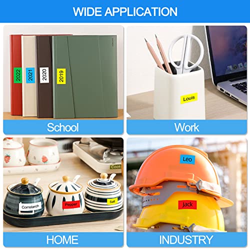 Label Kingdom Label Tape 18Mm 0.7 Laminated Tape Replacement Brother Tze-241 Tze141 Tze 641 Tze441 Tze541 Tze741 3/4 Inch Tape For Ptouch D400 D600 1880 Label Maker, 6-Pack #TOP7