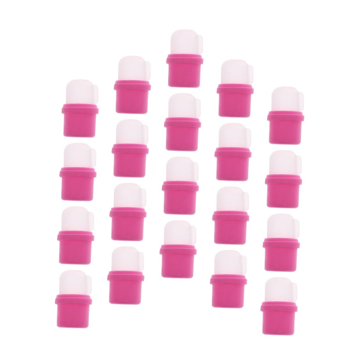 20Pcs Professional Nail Soaker Caps for Manicure Supply Household Use Convenient Soak Off Gel Nail Remover Protect Cuticles Suitable for Salon and Home Polish Removal
