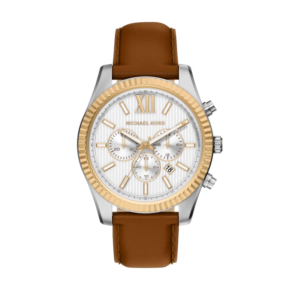 Michael Kors Lexington Men's 45MM Two Tone Stainless Steel Watch, MK9257