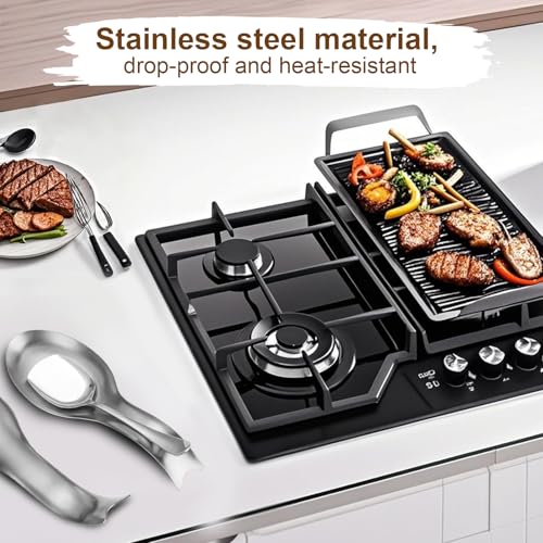 Stainless Steel Spoon Rest for Stove Top & Kitchen Counter – Large Utensil Holder for Cooking Spoons, Spatulas, Ladles – Rust-Resistant, Dishwasher Safe (Silver) - Image 5