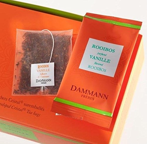 Desconocido Té DAMMANN FRÈRES - Infusión Rooibos Vainilla - 24 Sobres Cristal