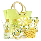 《Praktischer Lieferumfang》10 Pcs Duschset Frauen Geschenkset, praktisches Pflegeset mit Duschgel, Schaumbad, Badesalz, Körperlotion, Körperbutter, Handcreme, Reeddiffusor und handgefertigte Einkaufstasche. Für eine Spa-Qualität müssen Sie nicht den Komfort Ihres eigenen Zuhauses verlassen Erfahrung!