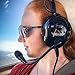 ASA AirClassics HS-1A Pilot Headset Durability - 23 dB Noise Reduction - Noise-Canceling Mic - Stereo/Mono - Gold-Plated Plugs Essential Aviation Headset - General Aviation Headsets for Pilots