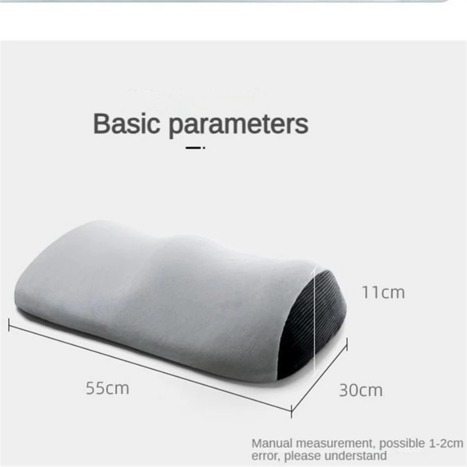 Almohada De Espuma Con Memoria Almohada for piernas de espuma viscoelástica, cojín ortopédico for masaje de piernas, ropa de cama for dormir de lado, almohada for pies de rebote lento, almohadilla for