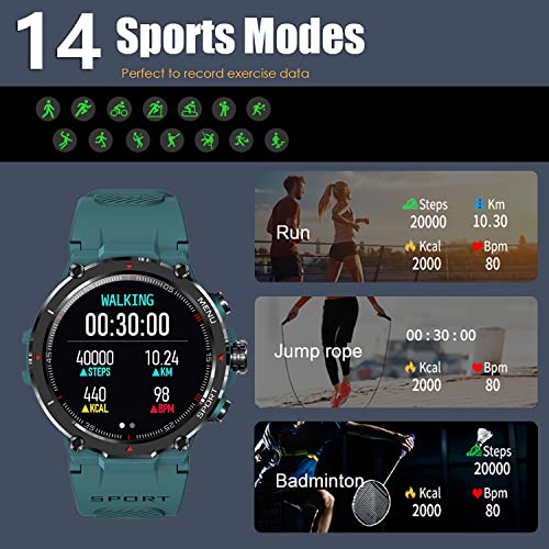 Skykinger-Reloj-Inteligente-Hombre-Smartwatch-Hombre-con-Llamadas-Pulsometro-Presion-Arterial-Monito-de-SuenoPodometro-Pulsera-Reloj-Impermeable-para-Android-iOS-y-Xiaomi-iPhone