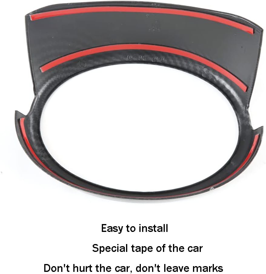 Car Accessories Exterior Front Mesh Grille Logo Frame Cover Trim (Carbon Fiber Style) Fit For Toyota RAV4 2019 2020 2021 2022-2025 ABS 1PC Not Fit RHD/Adventure