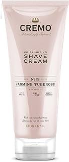 Cremo Jasmine Tuberose (Reserve Collection) Moisturizing Shave Cream, Astonishingly Superior Ultra-Slick Shaving Cream Fights Nicks, Cuts and Razor Burn, 6 Fl Oz