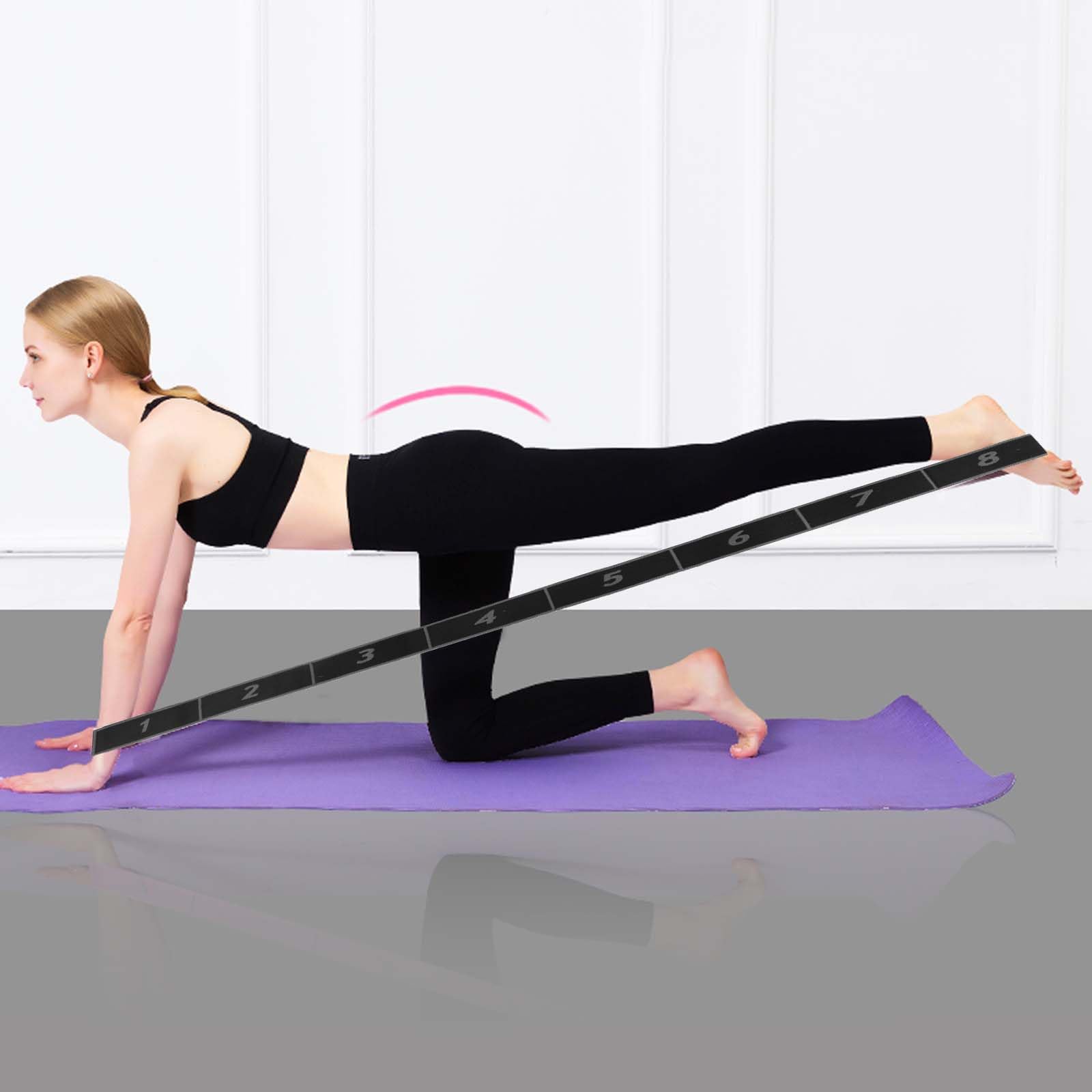 Sangle De Yoga/Pilates Blanche Réglable - 73" X 1.5" - Fitness Et Stretching