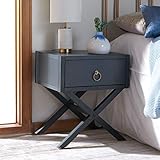 Safavieh Home Collection Odilia Navy and Gold 1-Drawer Nightstand