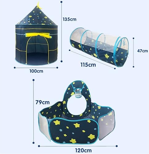 Benebomo Kids Play Tent and Tunnel 3 in 1 Garden Playhouse for Indoor and Outdoor Use - Image 4