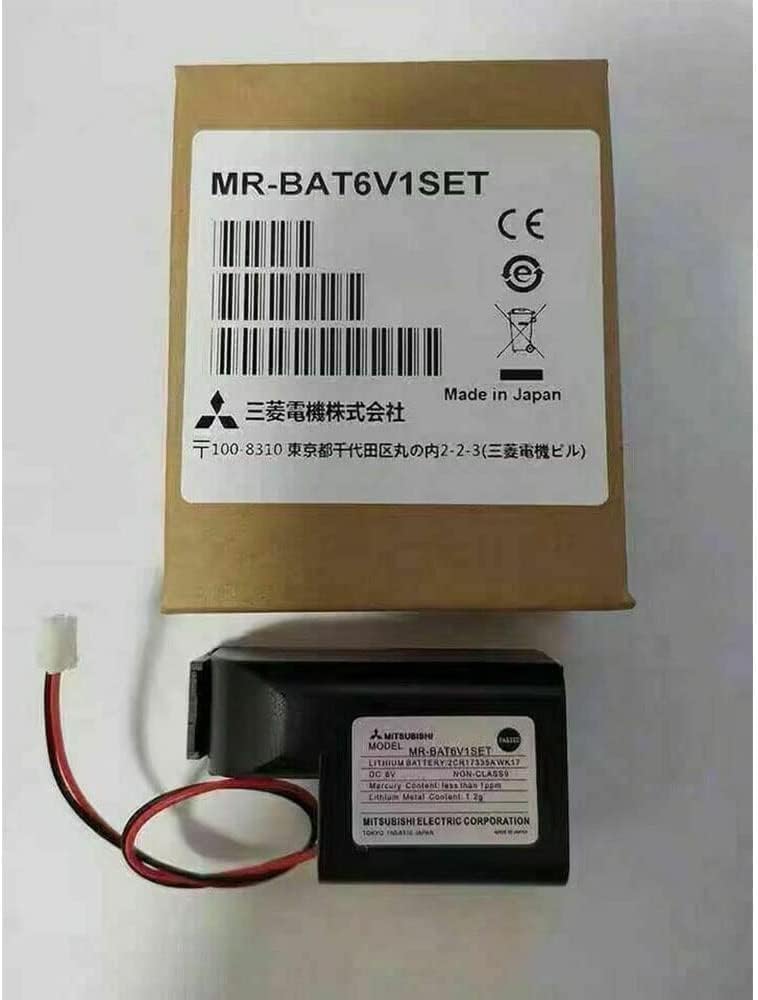 MR-BAT6V1SET 6V 1800mAh Lithium Battery Compatible with 2CR17335A WK17 for MR-J4 PLC Battery M80 Driver J4 Servo System, 5 Packs