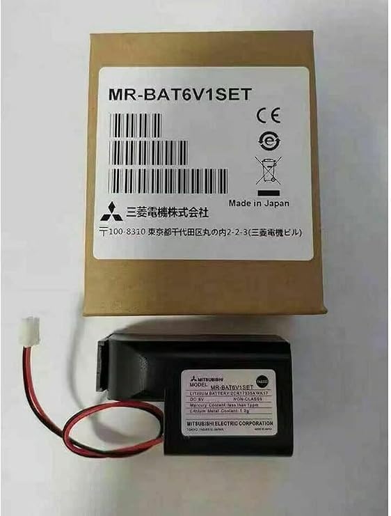 MR-BAT6V1SET 6V 1800mAh Lithium Battery Compatible with 2CR17335A WK17 for MR-J4 PLC Battery M80 Driver J4 Servo System, 2 Packs
