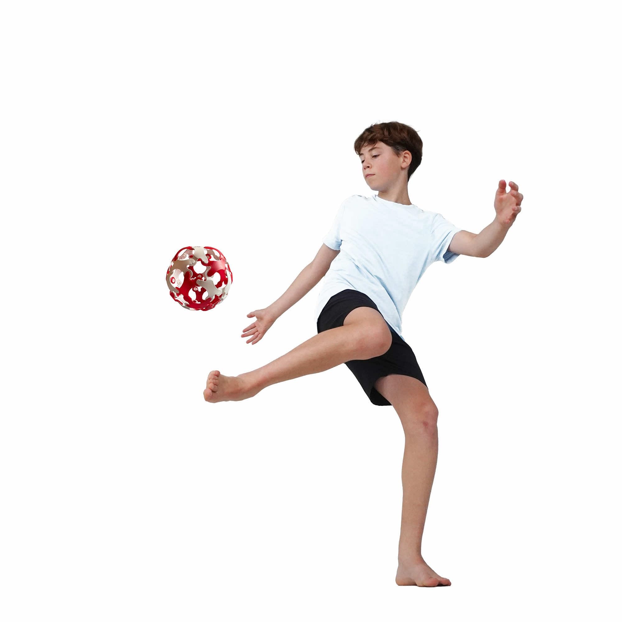 BINABO Click & Kick Football Construction Set, Build Your Own Kickable Ball, Eco-Friendly DIY Toy for Kids & Adults - Image 2