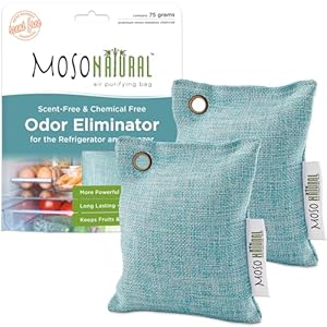 Moso Natural Kühlschrank-Deodorierer Bambuskohle Luftreinigungsbeutel