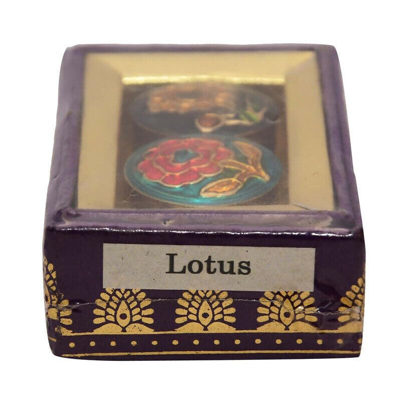 Chakra - Perfume sólido natural Lotus para mujeres y hombres, hecho a mano con aceites esenciales, vegano y de larga duración, 0,14 oz
