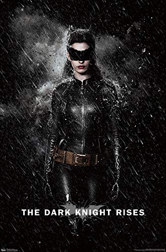 Trends International DC Comics Movie - The Dark Knight Rises - Catwoman Rain Wall Poster, 22.375" x 34", Premium Unframed Version