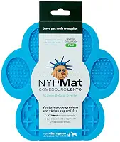 Tapete de Lamber NY PETS Patinha para cachorro Azul