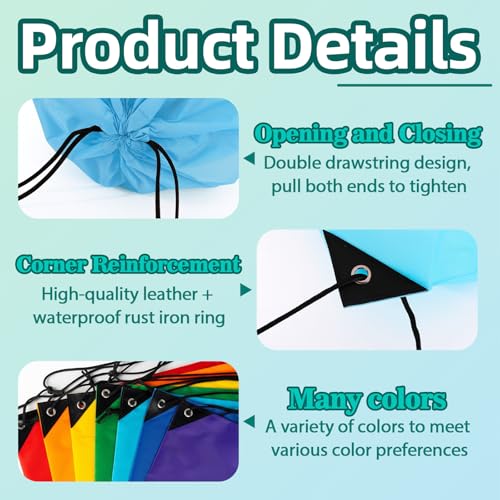 Custom Drawstring Bags with Logo, 10–500 Bulk Pack Personalized Image/Text Draw String Backpack for Business, Family Reunion, Parties & Events (Custom)2