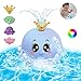 Baby Badespielzeug,Wasserspielzeug,Tintenfisch Schwimmbad Spielzeug,Induction Schwimmende Baden Spielzeug Licht Musi,Vier Wasserspritzmuster,Lustiges Badespielzeug,Glatte Körpersicherheit,3Jahre(Blau)