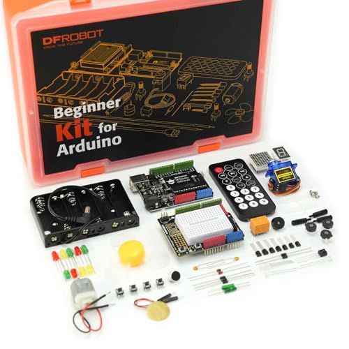DFRobot UNO Complete Starter Kit for Arduino with 30 Hands-On Projects and Step-by-Step Tutorials for Beginners, Electronics & Coding Learning, STEM Education