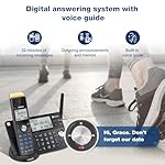 VTech IS8128-41 Super Long Range 4-Handset DECT 6.0 Cordless Phone for Home with Answering Machine, 2300 ft Range, Call Blocking, Bluetooth Connect to Cell, Intercom - Image 5