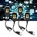 AMAKO 4PCS HD Video Balun Set for CCTV, CVI TVI AHD CVBS, 12V 48V, Thunder Transient Current Protection, ABS Housing Security System Accessories