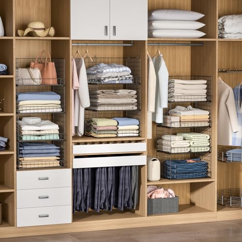 Yociyoga 123 4-Tier Stackable Closet Organizers And Storage Shelves thumb #1