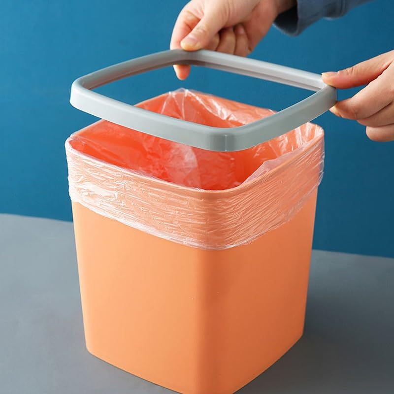 Cubo con anillo de presión pequeño para basura de hogar y mesa 5