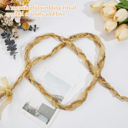 Cordón de Unión de Manos Bodas Celta Accesorio de Cuerda con Colgantes para Ceremonia 4