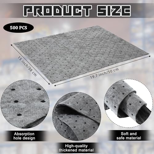 Tapis absorbant les déversements d'huile Hoolerry pour protéger le sol du garage et du sous-sol - 2