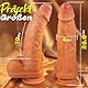 25cm realistischer großer Dildo mit vorhaut, riesiger dicker XXL Silikon Dildo mit Saugnapf und doppelter Dichte, breiter Vorhautdildo Sexspielzeug für Männer und Frauen sexuell
